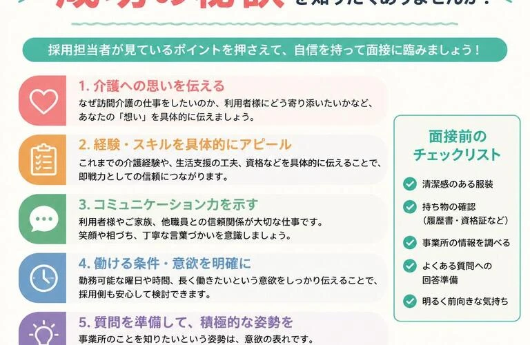 訪問介護のパート面接、成功の秘訣を知りたくありませんか？