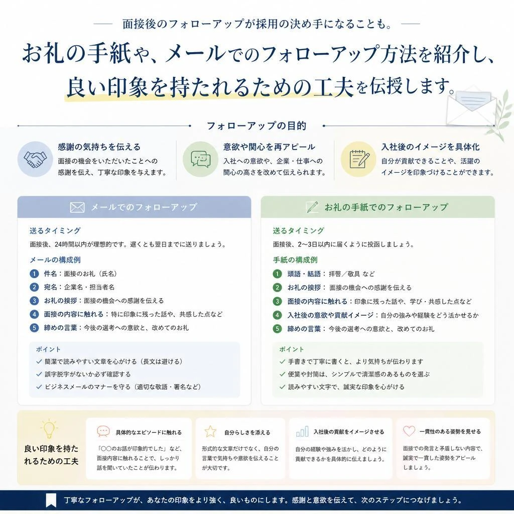 面接後のフォローアップ
