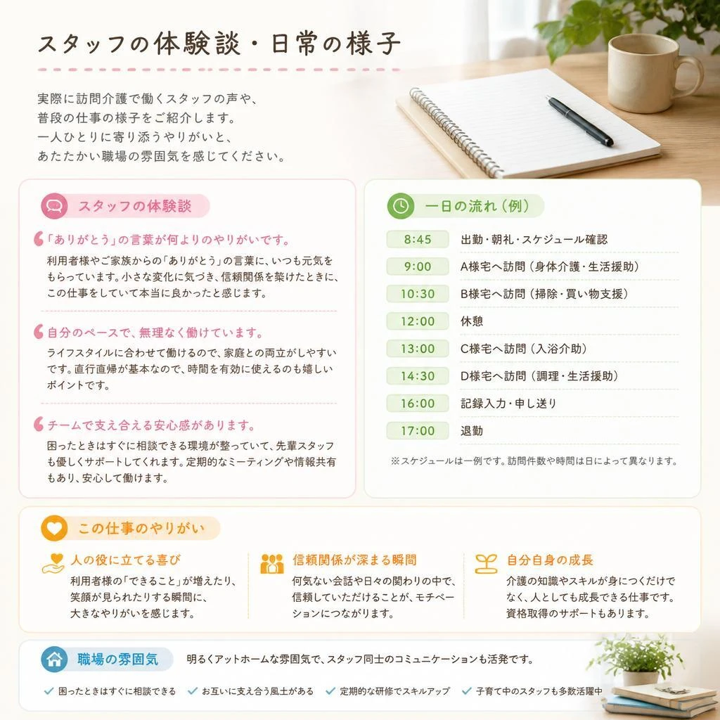 働く仲間の声
