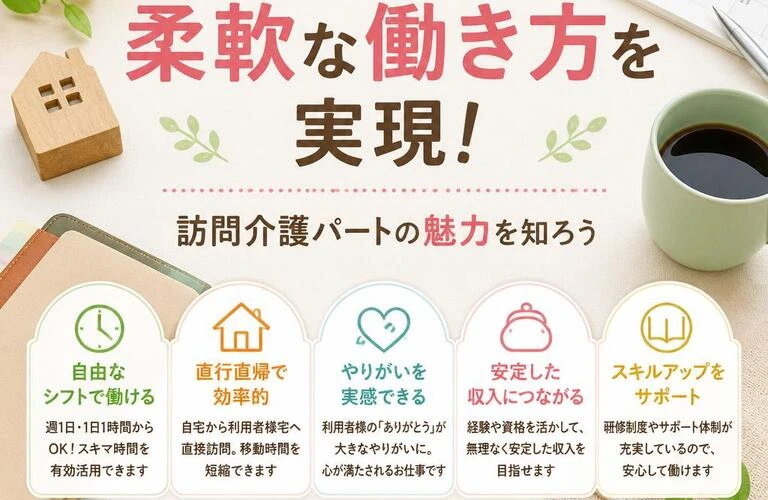 あなたのライフスタイルに合わせた柔軟な働き方を実現！訪問介護パートの魅力を知ろう