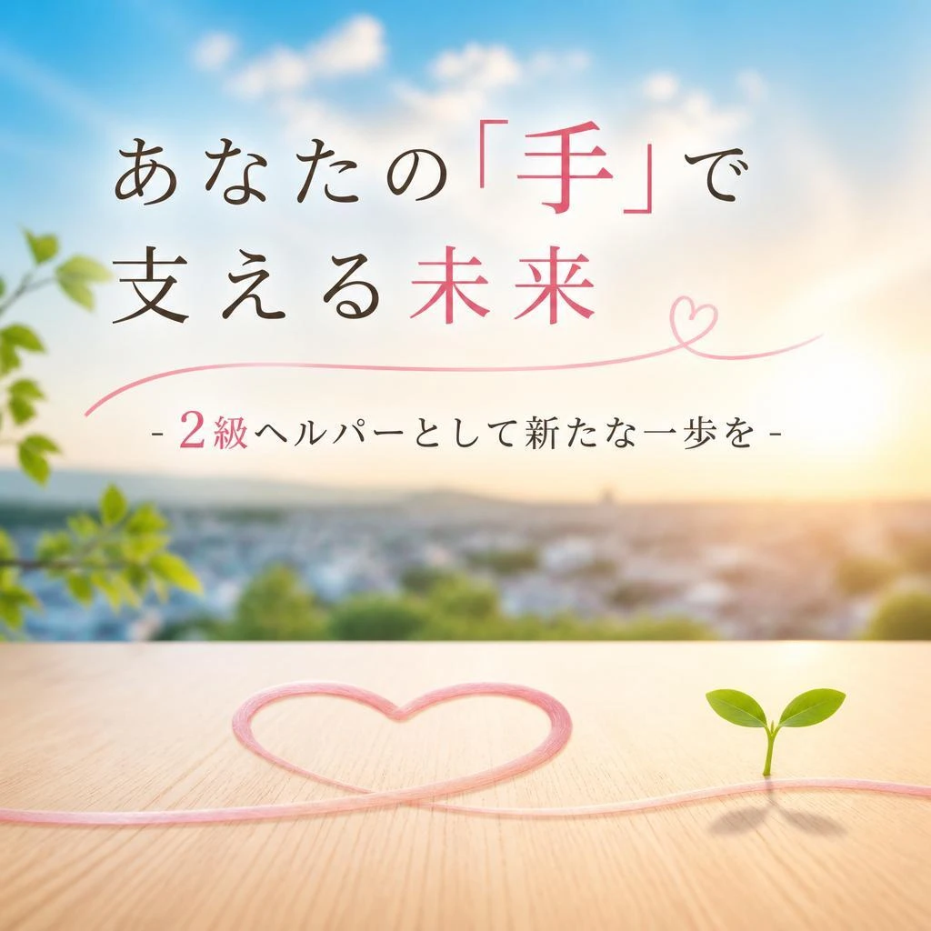 あなたの「手」で支える未来 - 2級ヘルパーとして新たな一歩を