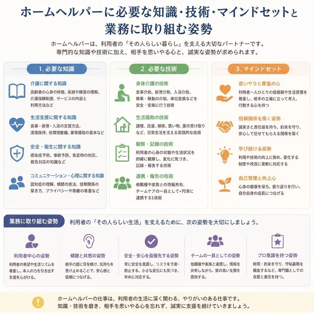 求められるスキルと心構え