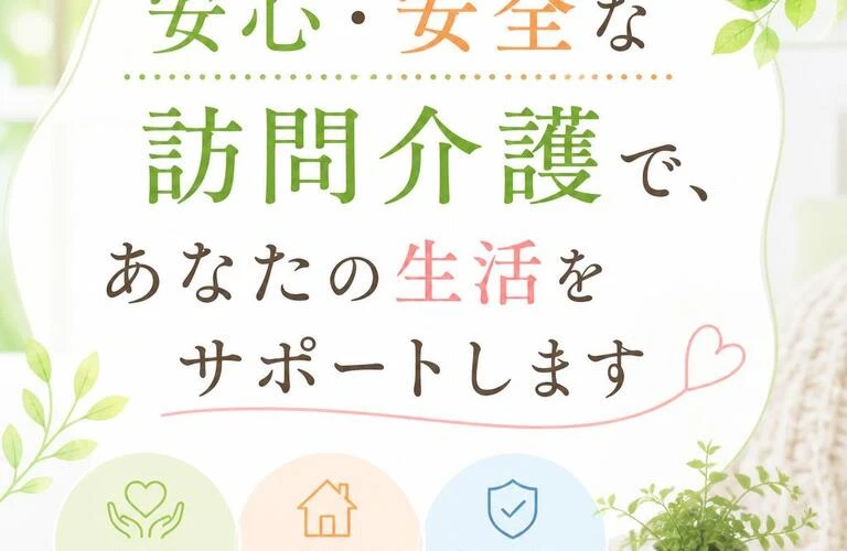 安心・安全な訪問介護で、あなたの生活をサポートします