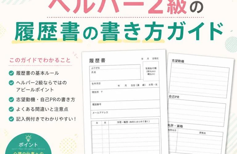 あなたの未来を切り開く！ヘルパー2級の履歴書の書き方ガイド