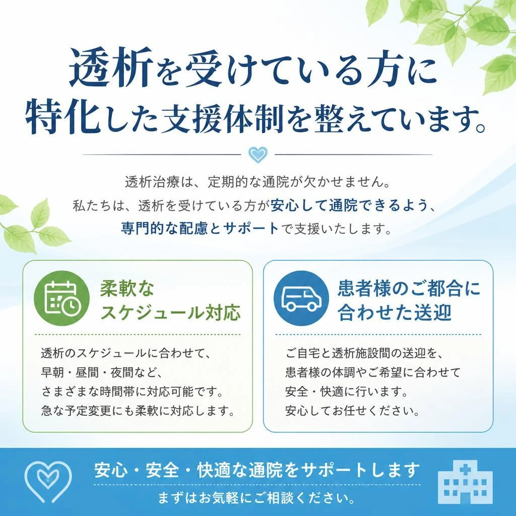 透析患者様のための特別支援