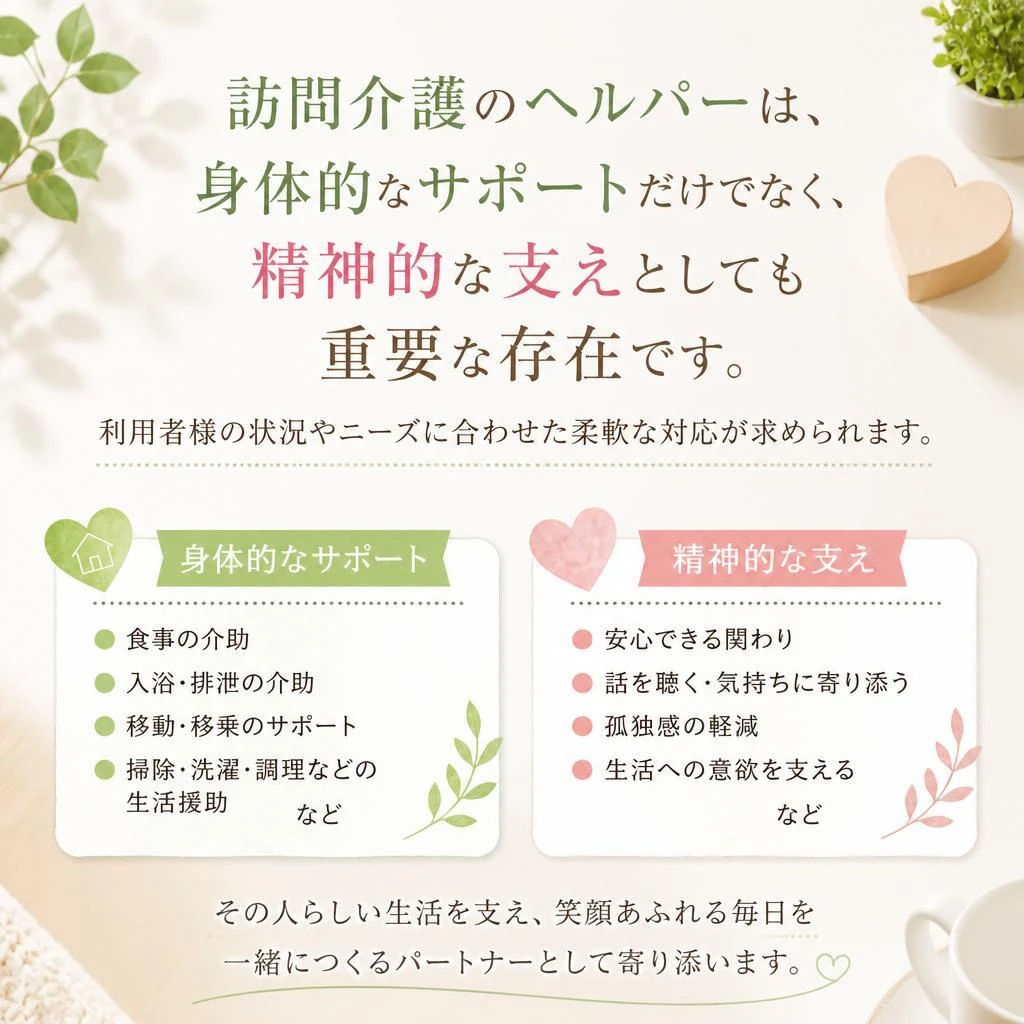 ヘルパーの役割とは？