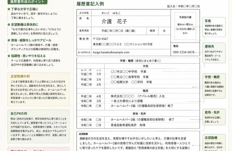 あなたのキャリアを一歩進める、ホームヘルパー2級の履歴書の書き方