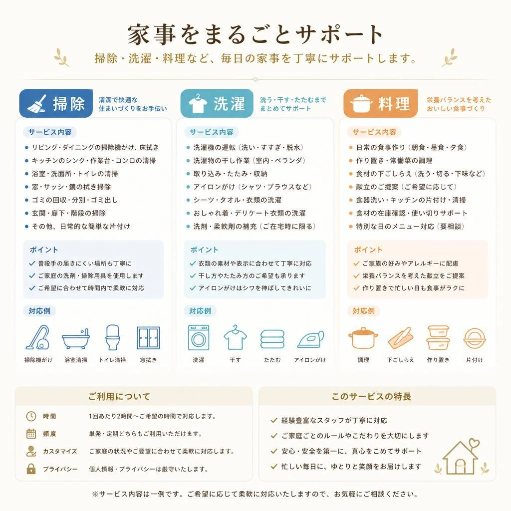 2. 対象となるサービス内容