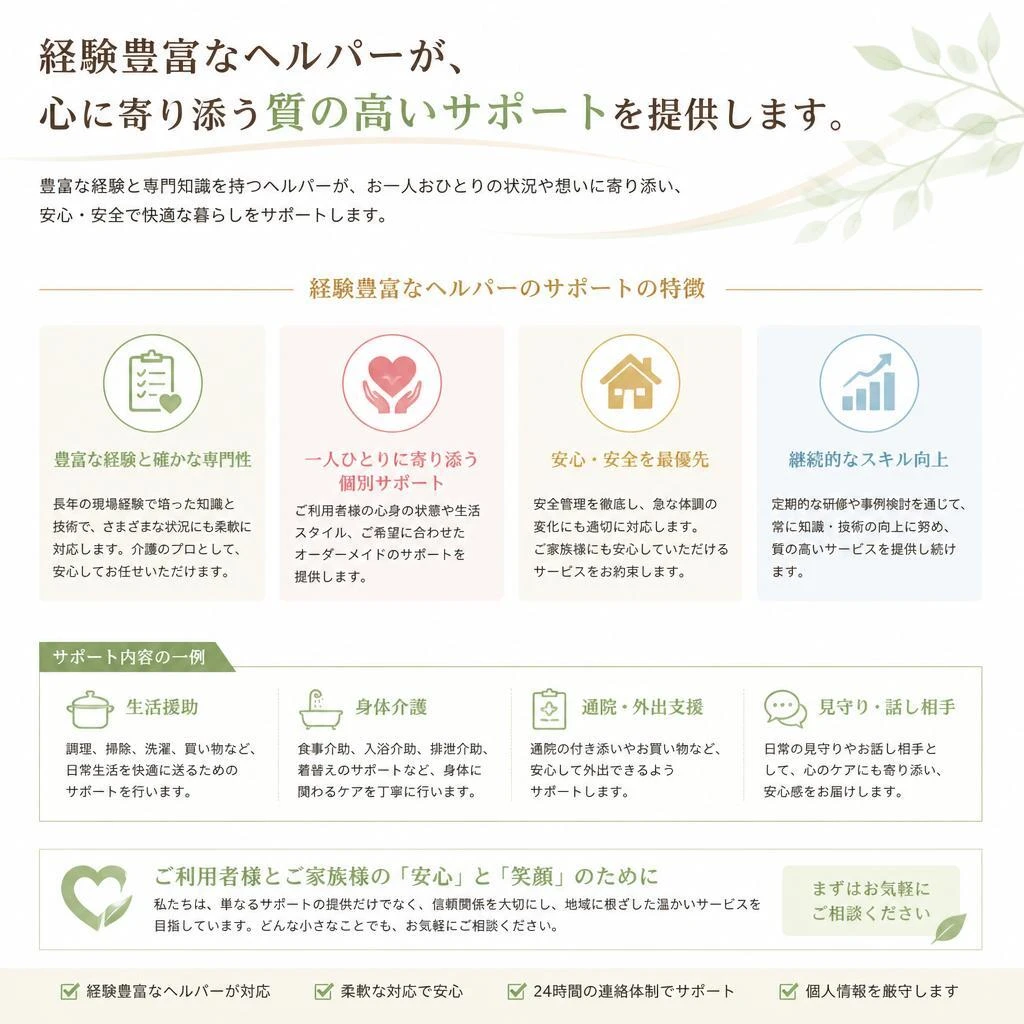 ヘルパーの専門性