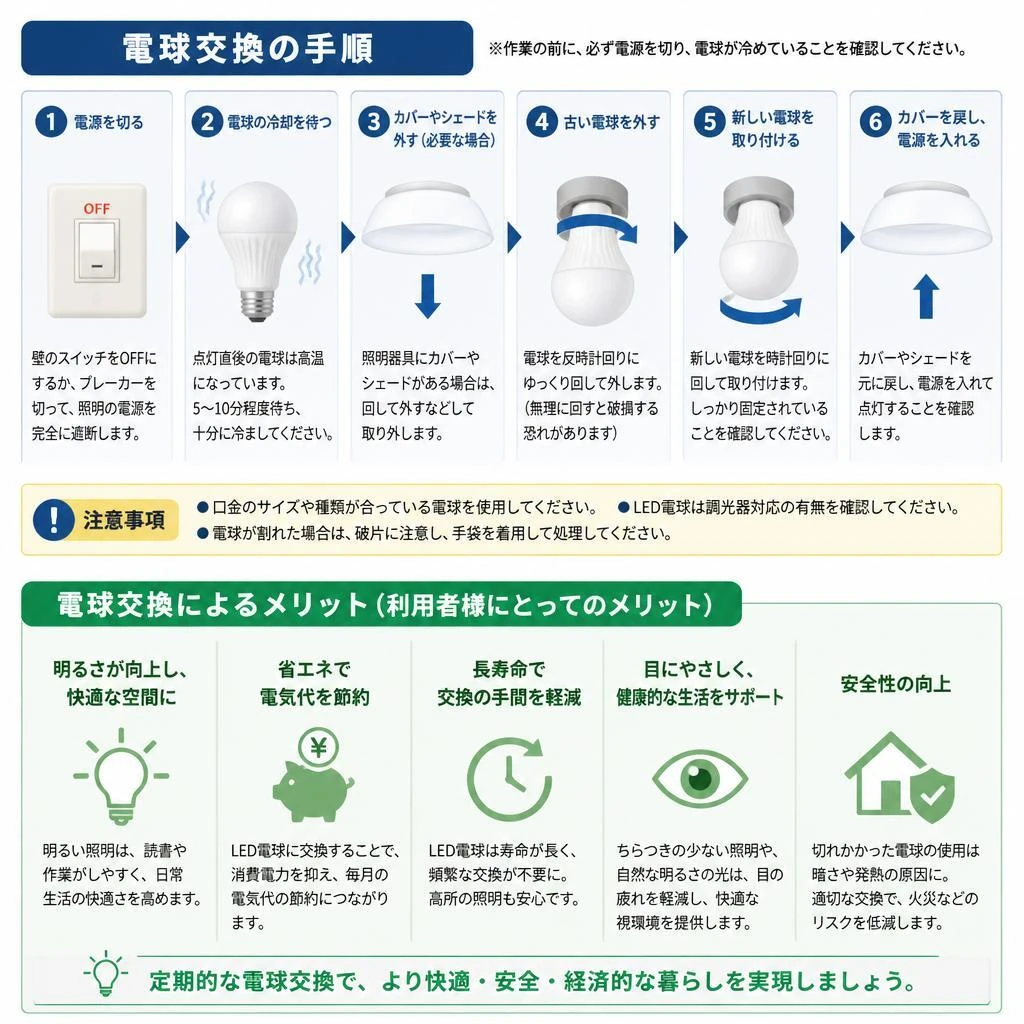 2. 電球交換サービスの詳細