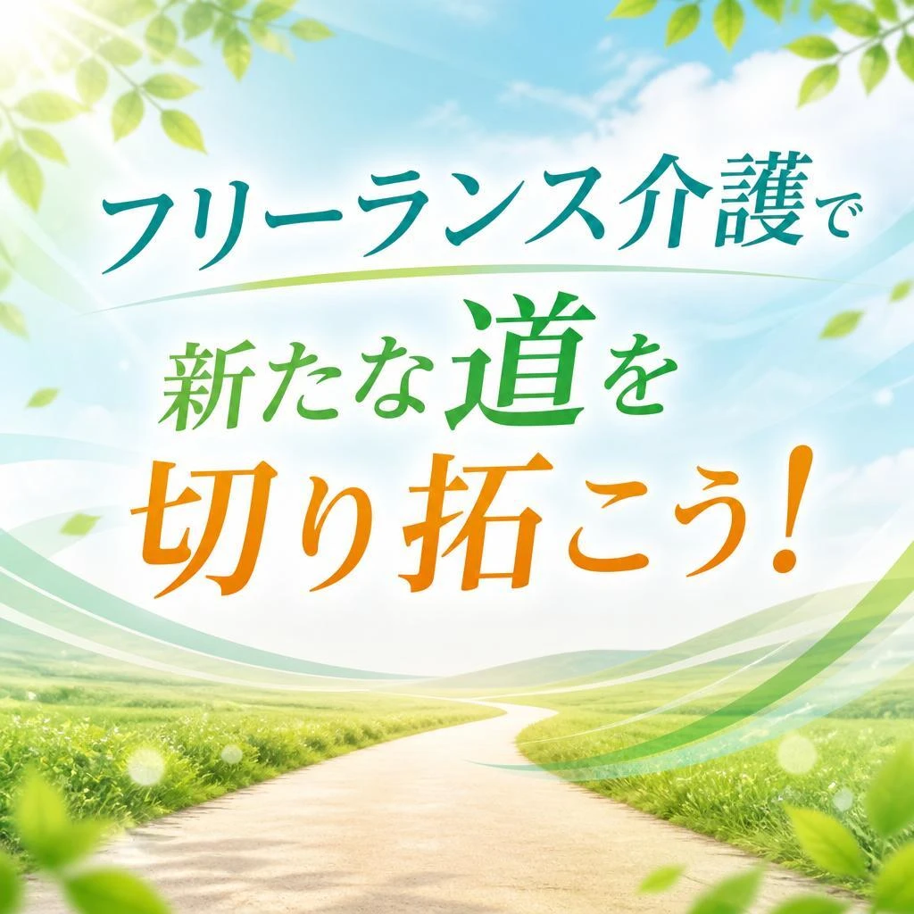 フリーランス介護で新たな道を切り拓こう！