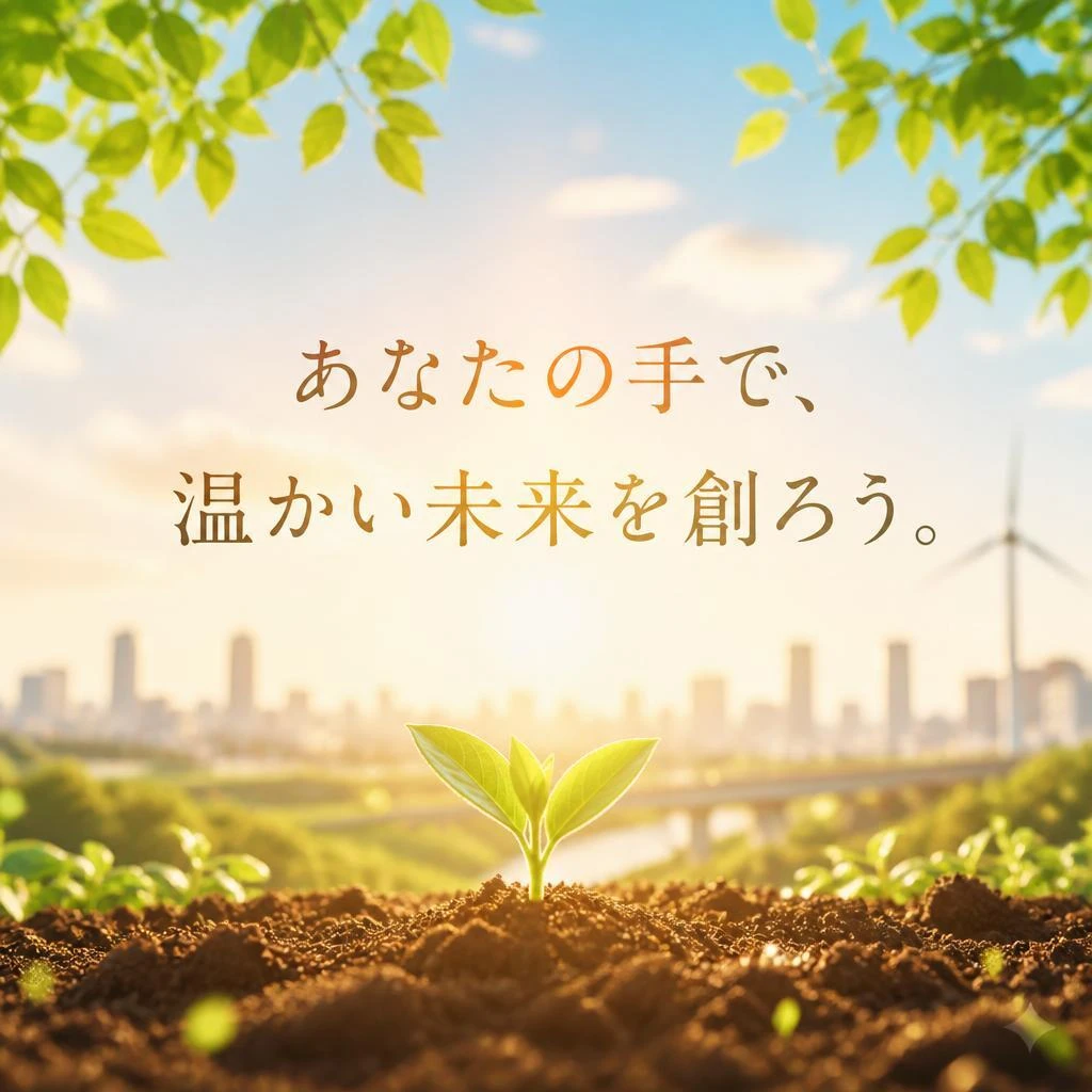 あなたの手で、温かい未来を創ろう。