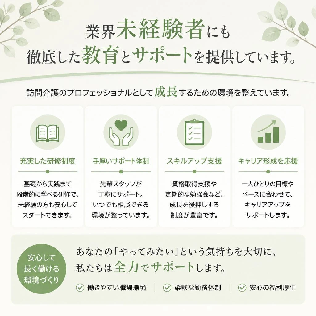 私たちのサポート体制