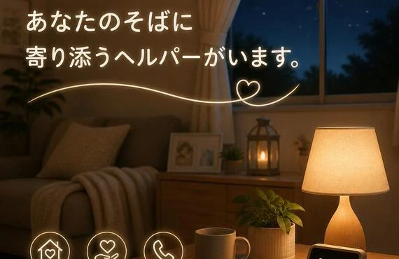 夜間も安心、あなたのそばに寄り添うヘルパーがいます。