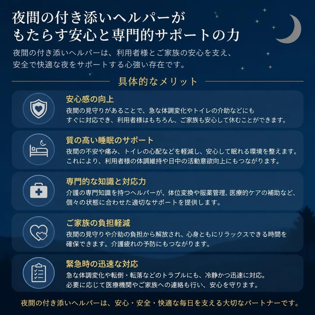 夜間ヘルパーの魅力