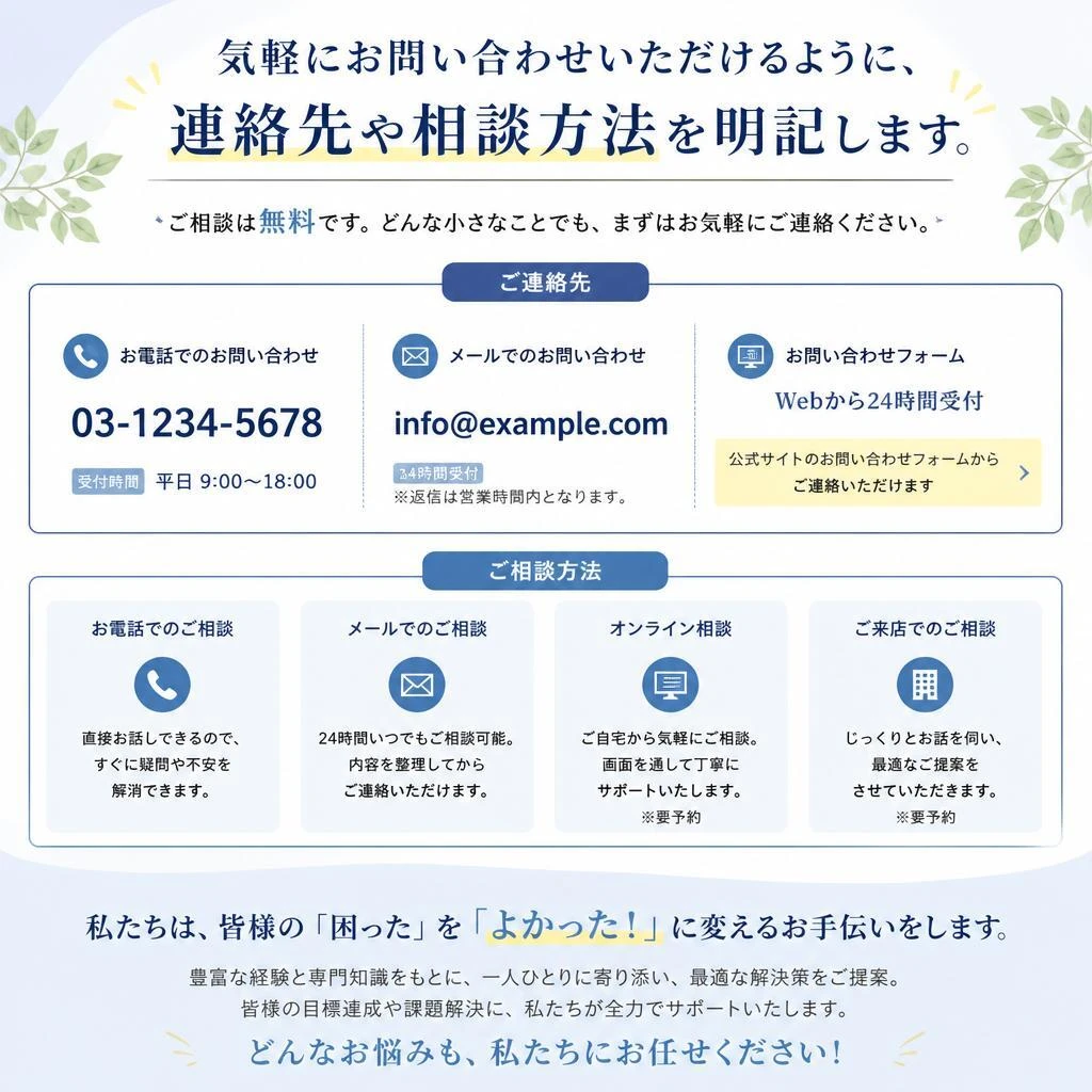お問い合わせ
