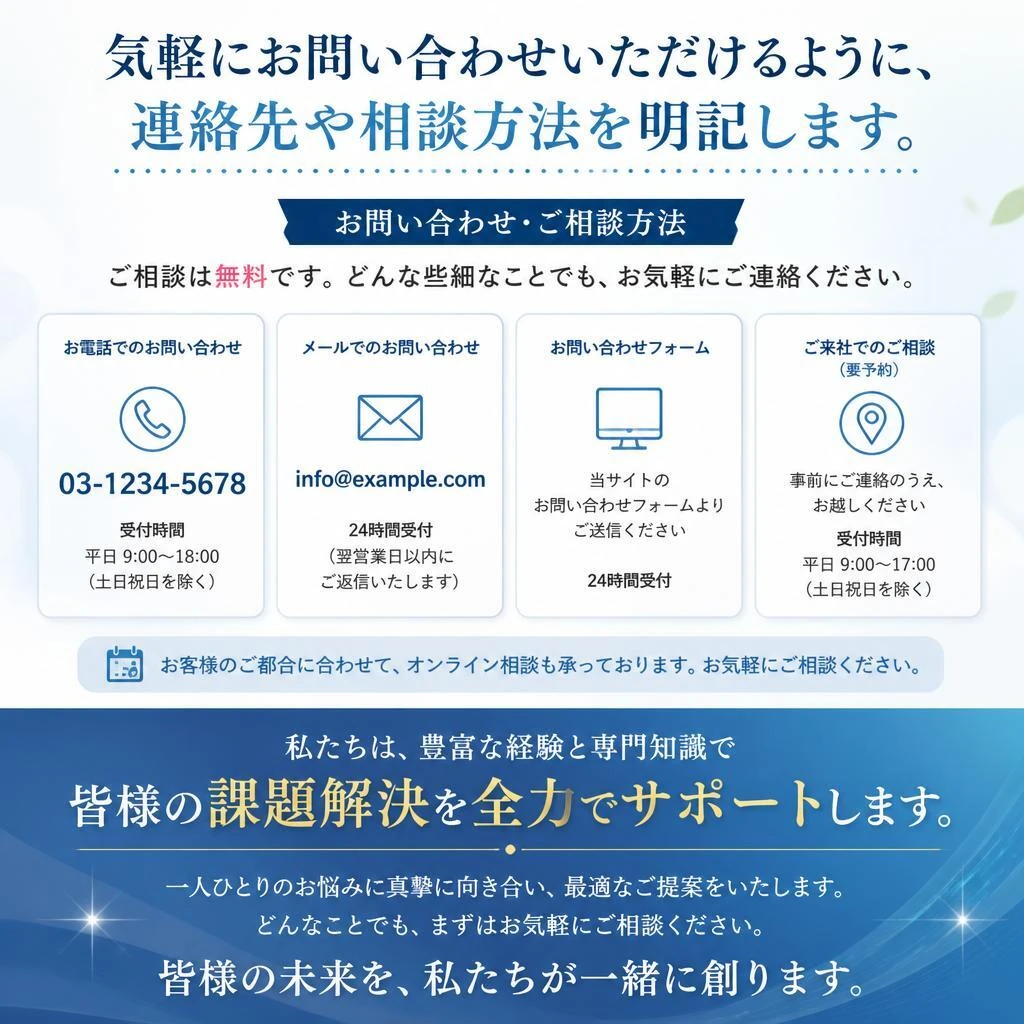 お問い合わせ