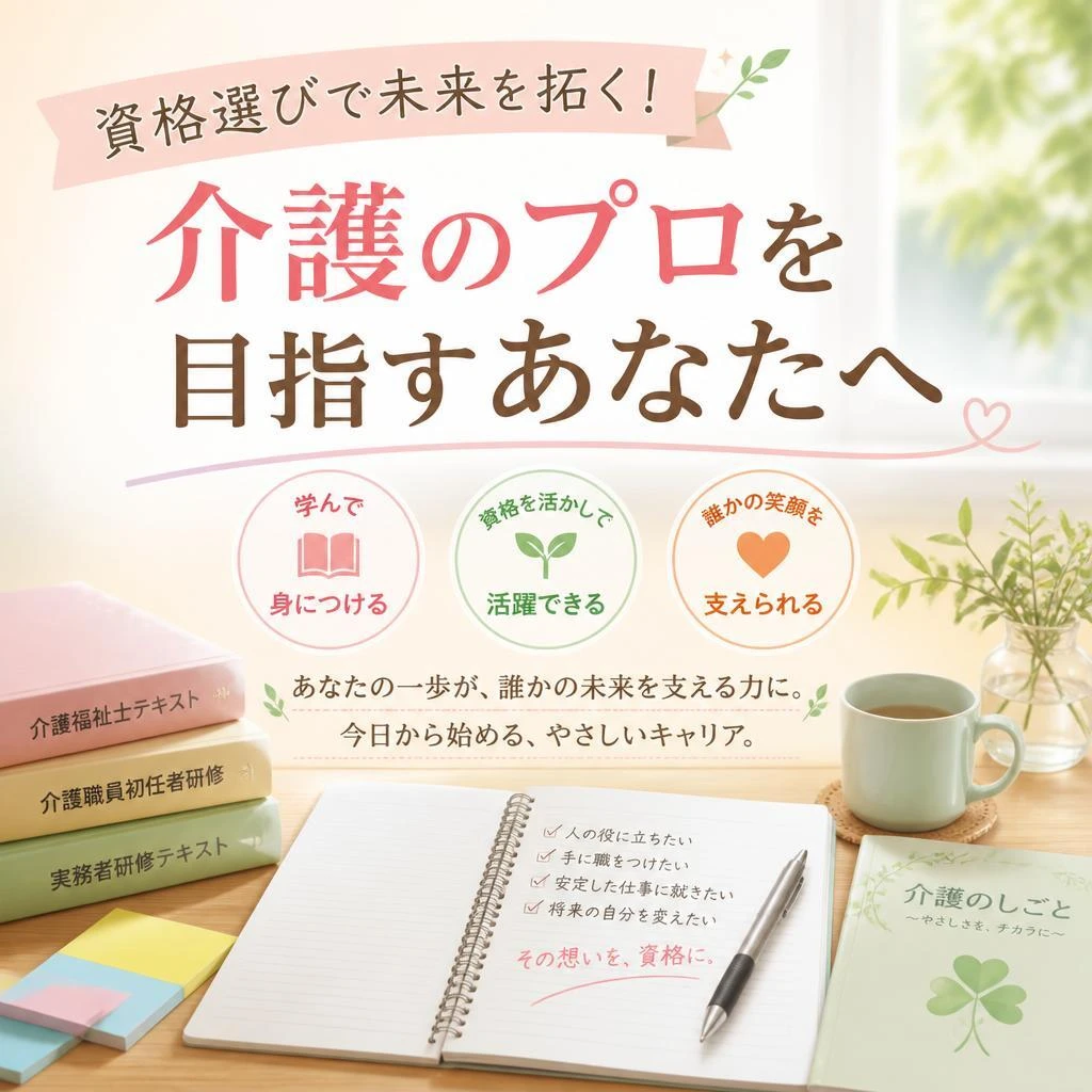 資格選びで未来を拓く！介護のプロを目指すあなたへ
