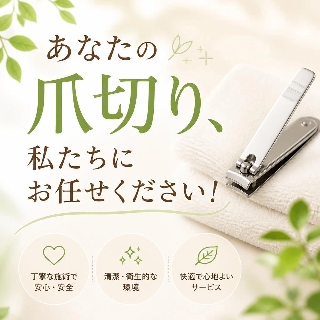 あなたの爪切り、私たちにお任せください！