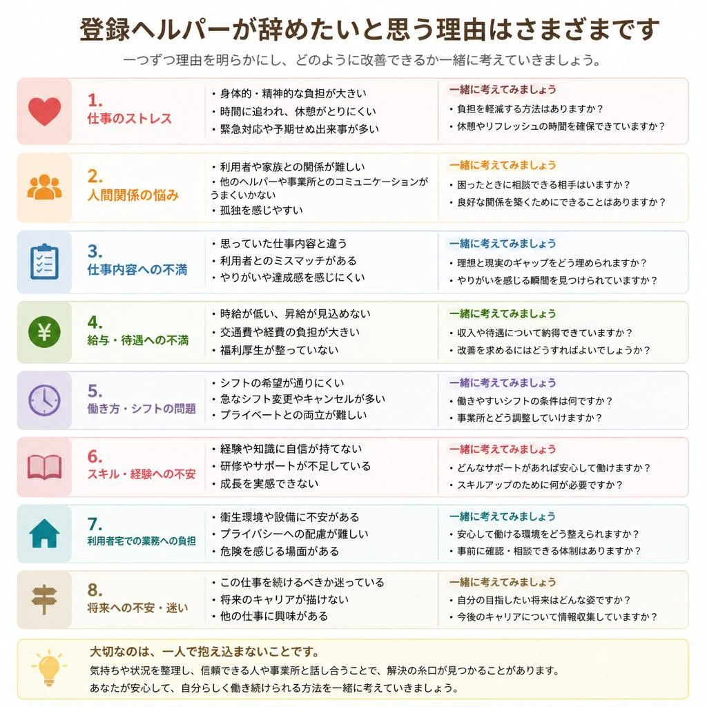辞めたい理由を探る