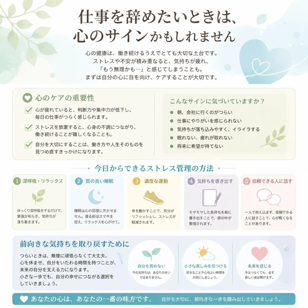 心の健康を大切にする