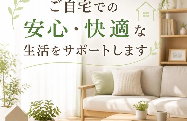 ご自宅での安心・快適な生活をサポートします