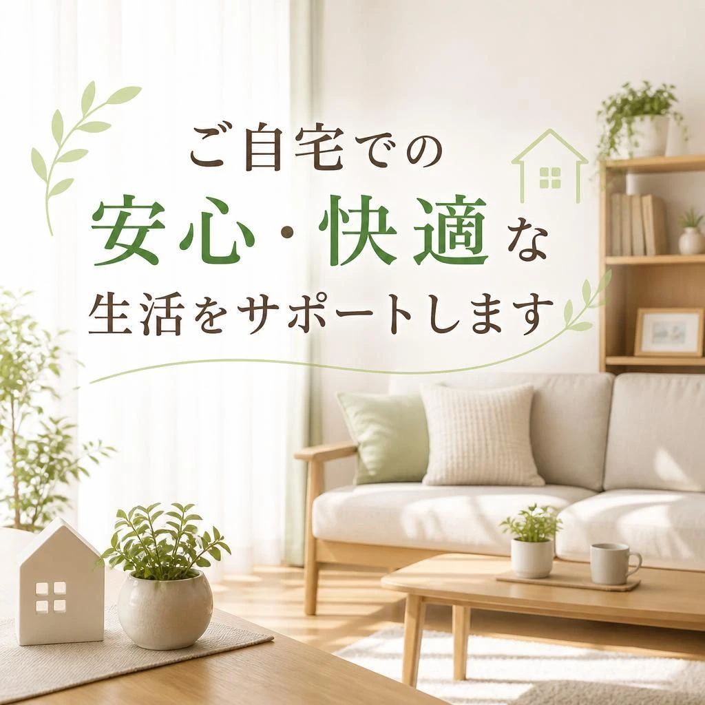 ご自宅での安心・快適な生活をサポートします