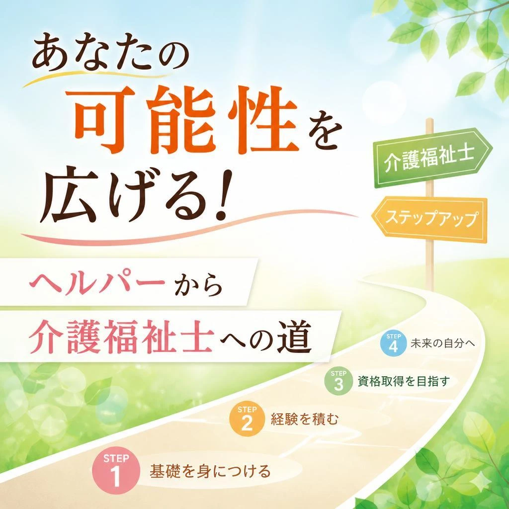 「あなたの可能性を広げる！ヘルパーから介護福祉士への道」