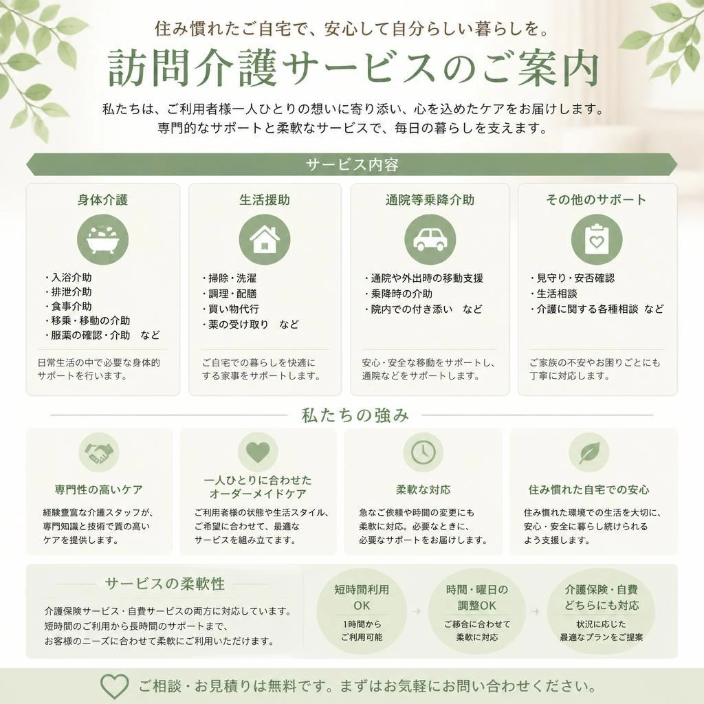 私たちの訪問介護サービスとは