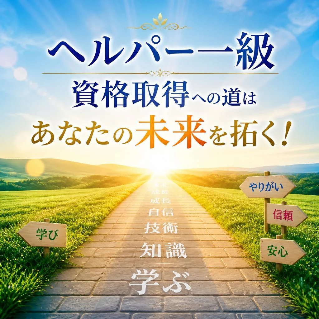 ヘルパー一級資格取得への道はあなたの未来を拓く！
