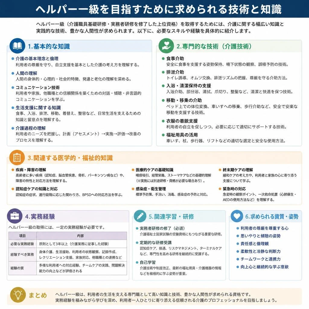 資格取得に必要なスキル