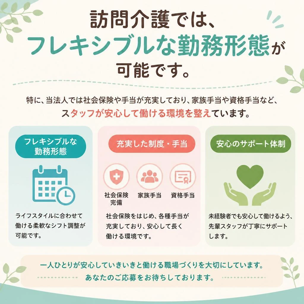 働きやすい環境と福利厚生