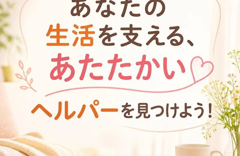 あなたの生活を支える、あたたかいヘルパーを見つけよう！