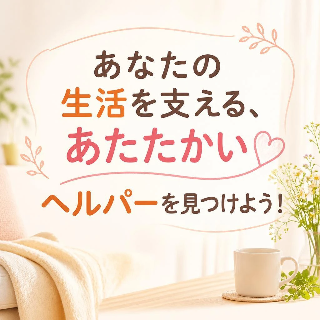 あなたの生活を支える、あたたかいヘルパーを見つけよう！