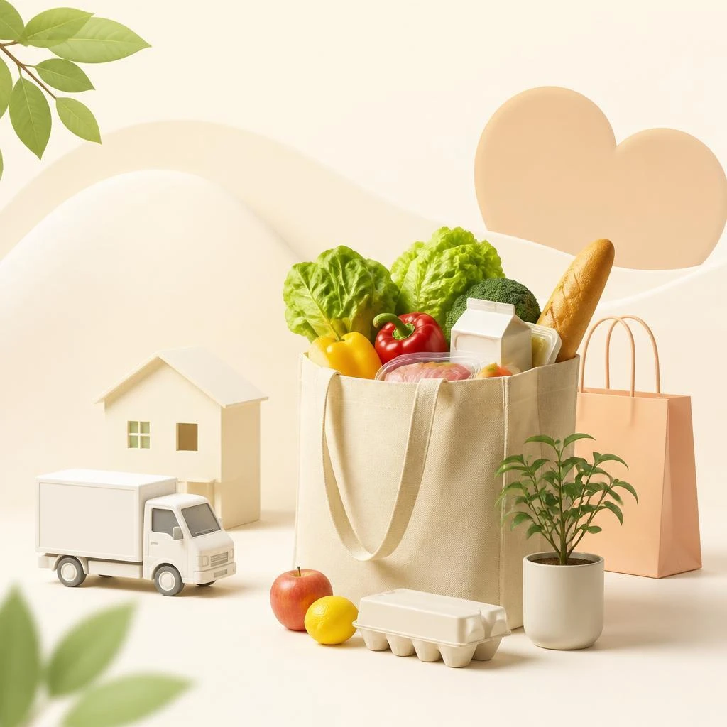 「あなたの買い物を手助けします。安心・便利なヘルパーサービス！」